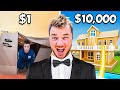 $1 Vs $10,000 BOX FORT Budget Challenge THE MOVIE!