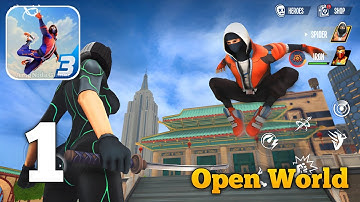 Spider Fighter 3: Action Game - Open World Gameplay Walkthrough part 1 (Android iOS)