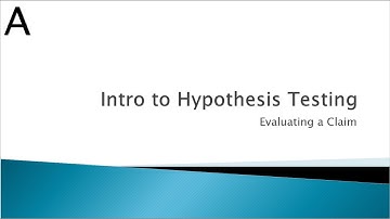 Intro to Hypothesis Testing: Application