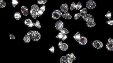 Colliding Diamonds With Alpha Channel Stock Motion Graphics