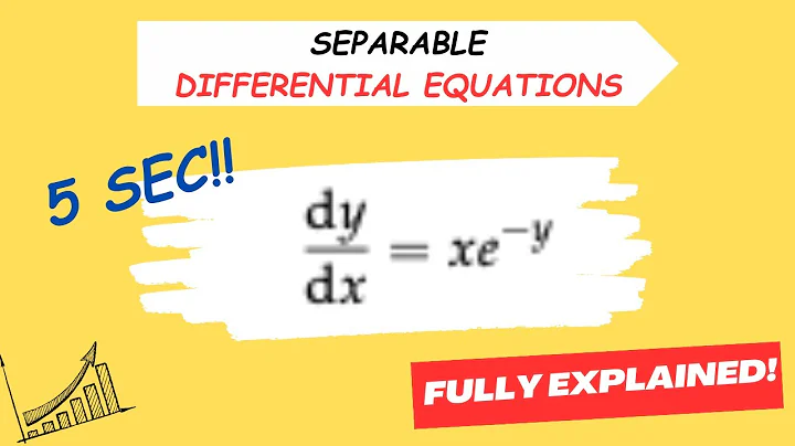 Solving Separable Differential Equations: Step-by-Step Tutorial for Beginners dy/dx = xe^y & y(0)=1