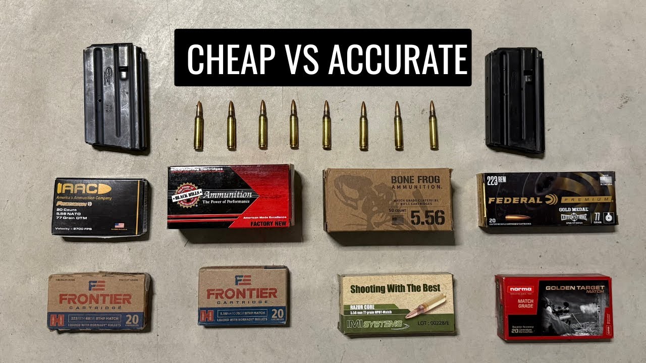 Лучшие боеприпасы калибра 5,56 до 1 доллара для самозарядных винтовок и высокоточного газоотводно...