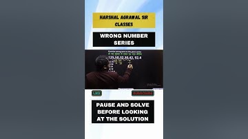 WRONG NUMBER SERIES - HARSHALAGRAWAL SIR #harshalagrawal #missingnumbers #numberseries #shorts