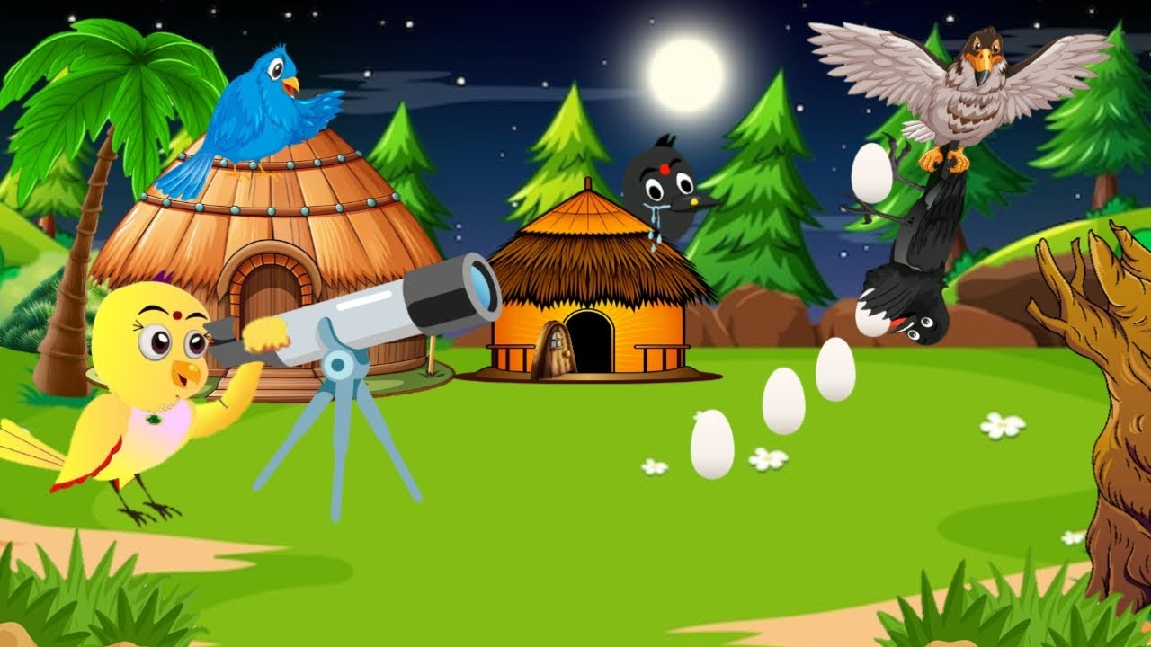 Kauwa Ko Mili Saza | Egg Chore Kauwa | Chirai CARTOON Achha | SB Birds Cartoon Jungle