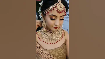 Bridal Lehenga For Wedding || Wedding Makeup || #shorts #short #wedding #bridal #groom