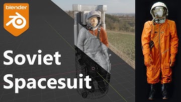 Soviet Spacesuit in Blender | Timelapse