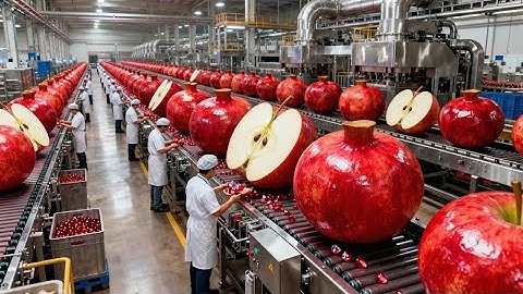 Inside a Modern Apple Sauce Factory: From Fresh Apples to Smooth Apple Purée (Full Process)