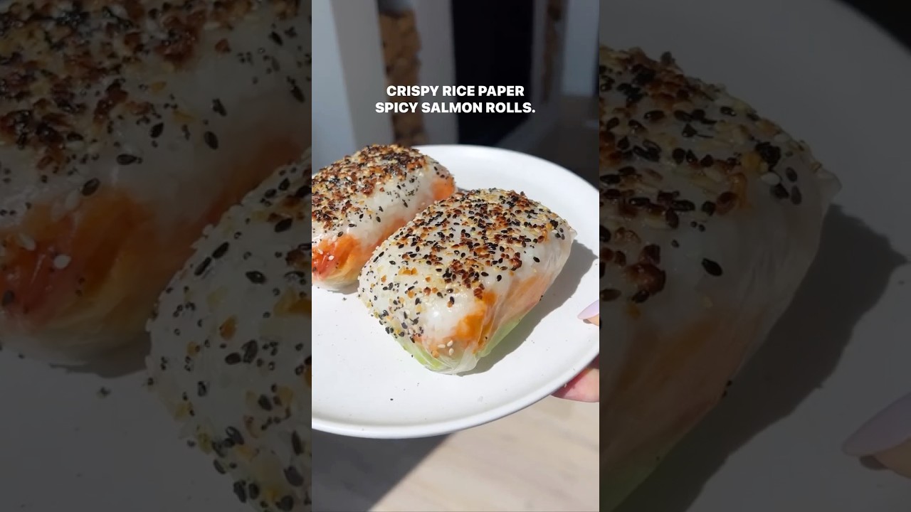 How to make the VIRAL crispy rice paper salmon rolls!