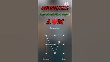 wait for end 😔 | A❤️M pattern Locks | amazing pattern Locks |#pattern #viralvideo #youtubeshorts