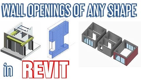 Wall openings of any shape in Revit | Editting the profile of a wall in Revit