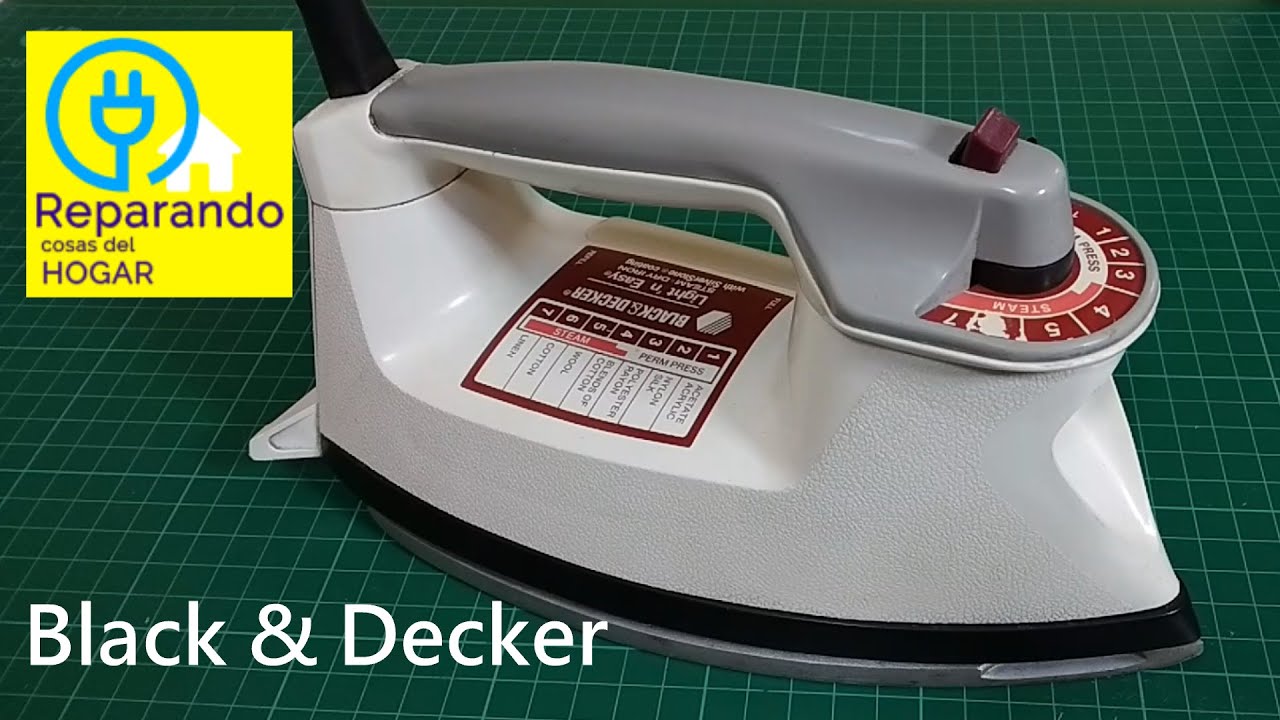 Plancha Black Decker  Lignt´n Easy como se desarma reparación no hace vapor Modelo: F365S