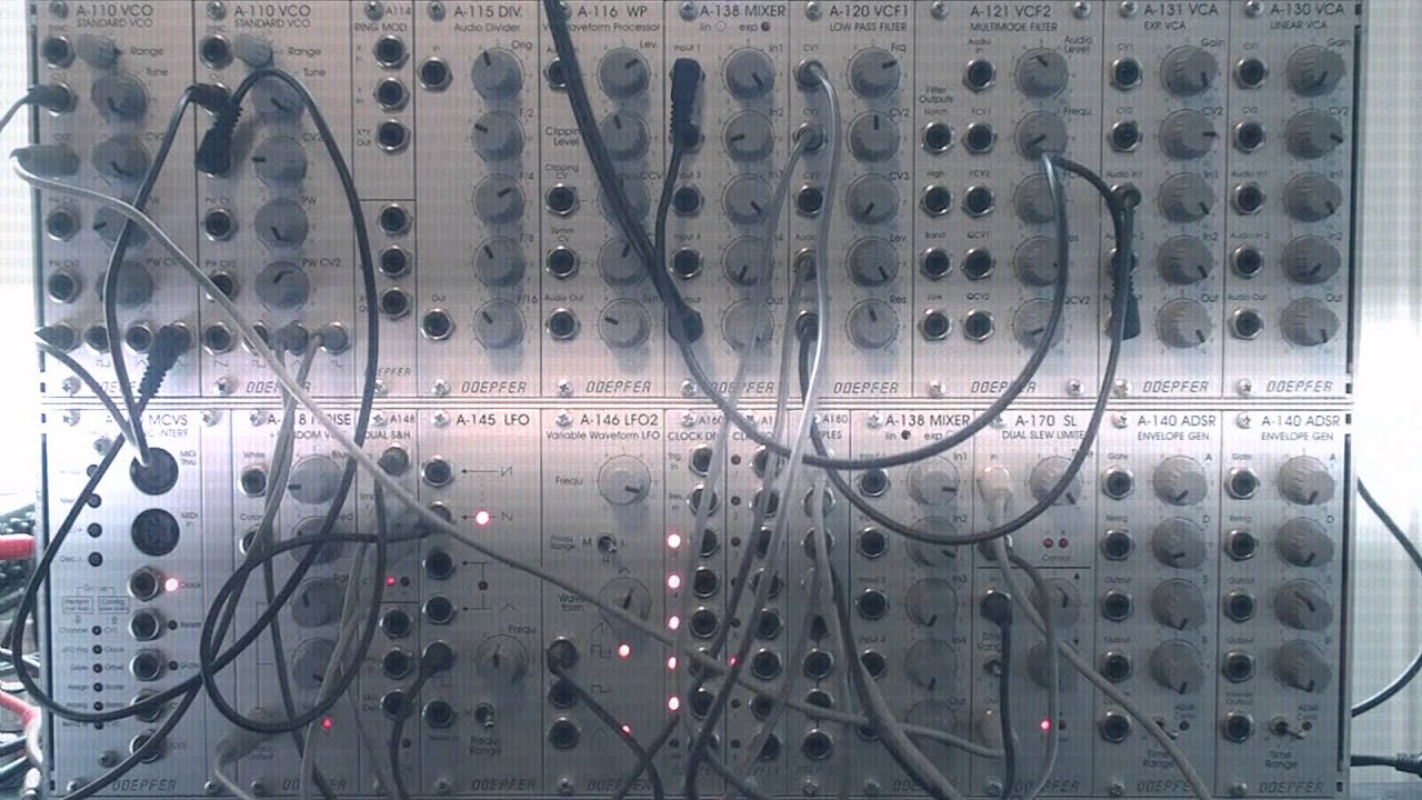 Modular Synthesizer: Cross Modulation & Feedback Patch Doepfer A-100 ...