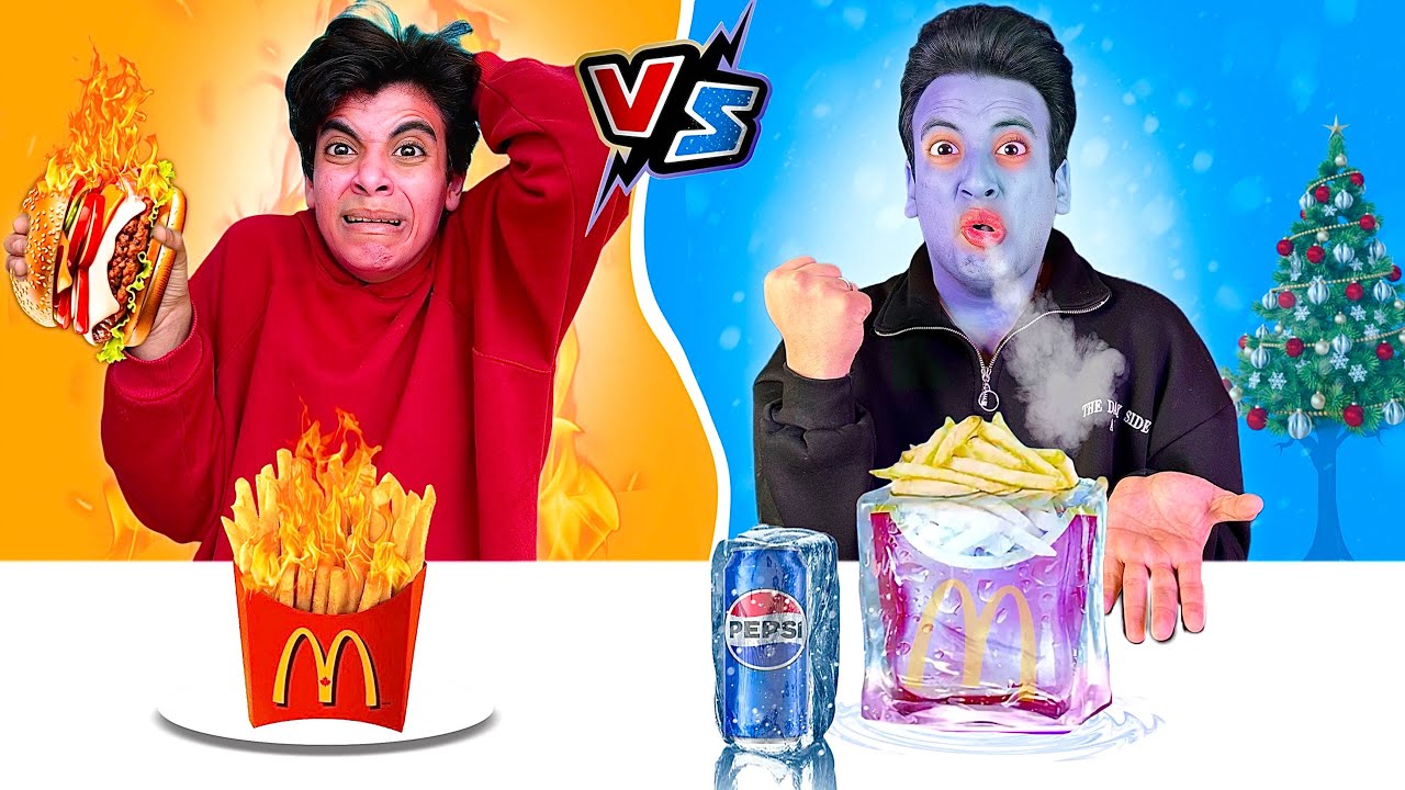 تحدي السخن vs البارد || لمدة 24 ساعه !! 😱  الحسن  ( انهيار بكاء ) 😭💔