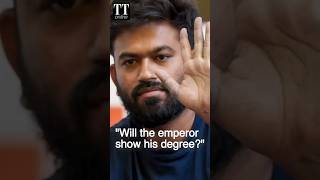 Abhijeet Dipke Says He's Ready to Show University Papers, Challenges PM Modi #abhijeetdipke #modi