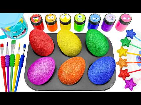 Oddly Satisfying Video l Making DIY Funny Labubu SPRUNKI Canady From Giant Eggs Glitrer Mixing ASMR