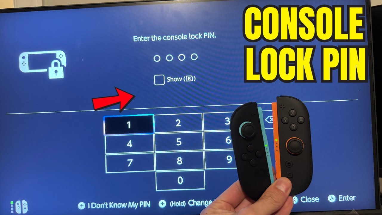 Nintendo Switch 2: How to Set Console Lock PIN Code Tutorial! (Easy Guide)