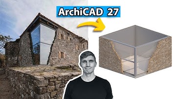 ArchiCAD tutorial: Stone Glass Wall