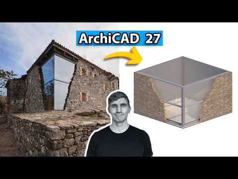 ArchiCAD tutorial: Stone Glass Wall
