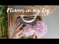SUB) How to make a Flower Basket using &#39;Rattan Bag&#39; | 라탄백 꽃바구니 만들기