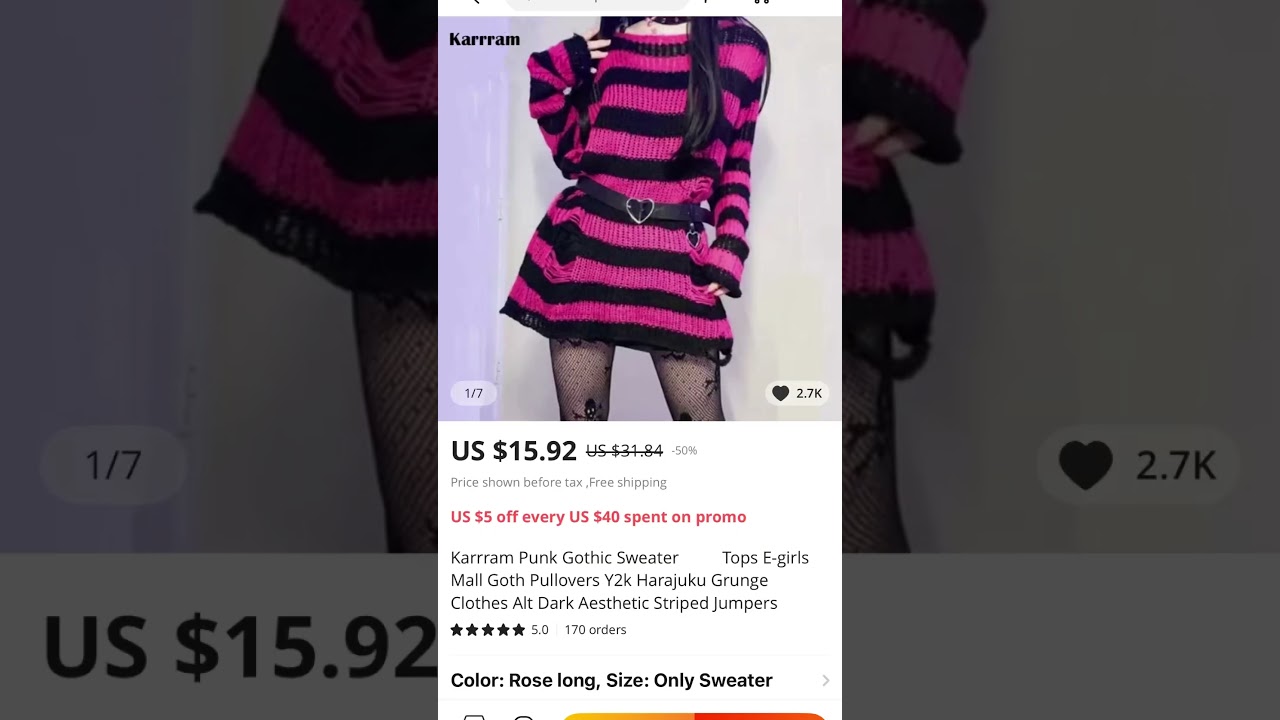 Grunge Striped Sweaters Compilation 💕