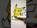 pikatchu pokemon coloring drawing asmr satisfying fyp viral fyp #Shorts #fun