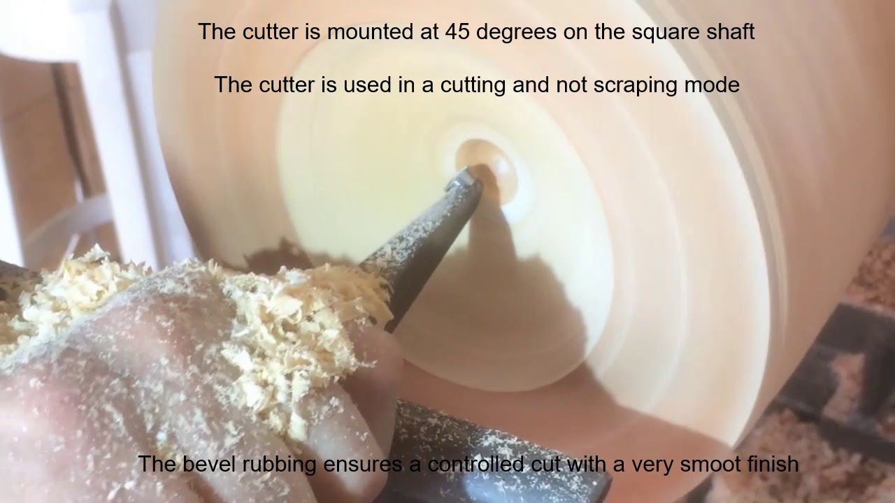 Creative turning 10mm carbide cutter in endgrain