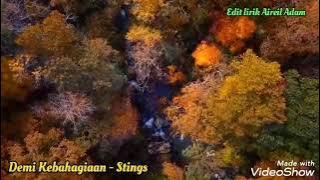 Demi kebahagiaan (Lirik Video)🌹- Stings
