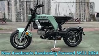 125cc, Curb Weight 92 Kg, Seat Height 750mm, New Awakmoto Awakening Forward AK11 2024