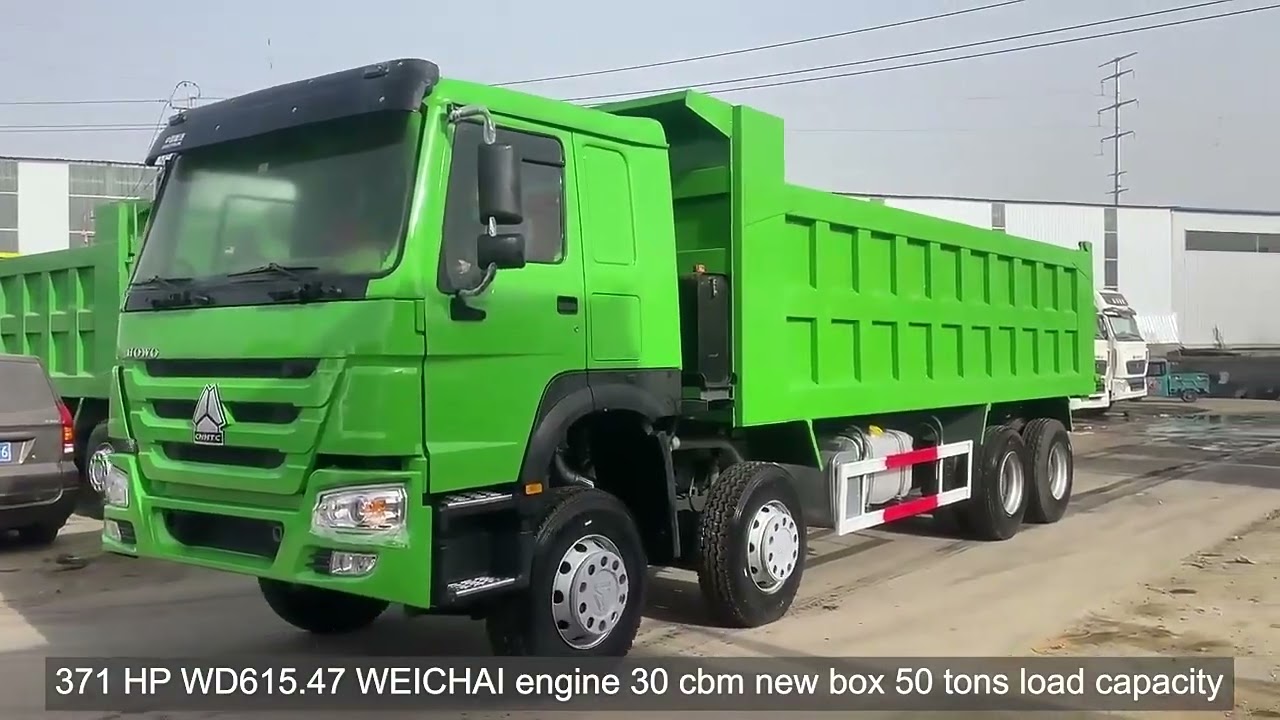 Heavy Truck 8x4 371 375 Horsepower Howo Tipper Trucks
