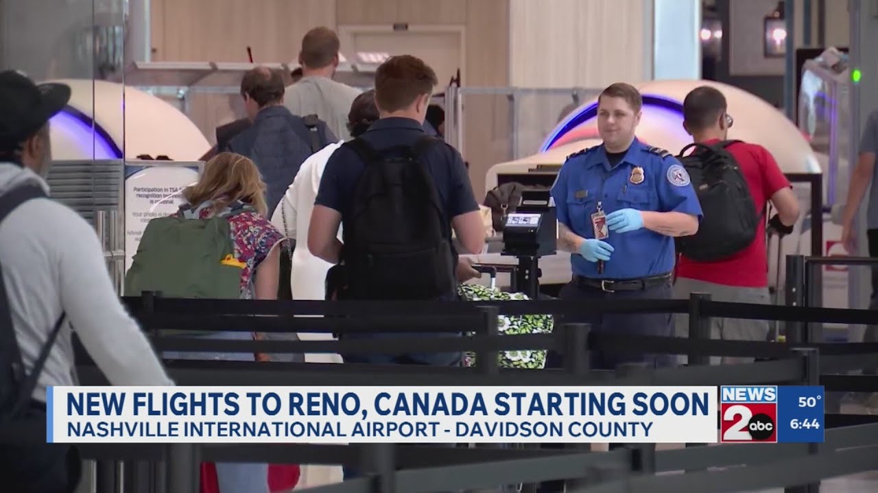 New BNA flights to Reno and Canada starting soon