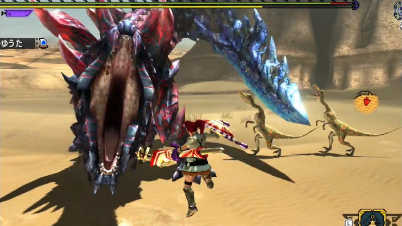 【MHXX】G級ディノバルド ブシドーランス 3'34"40【暑い熱い砂漠】