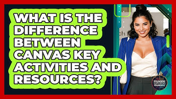 What Is The Difference Between Canvas Key Activities And Resources? - Founders Supporting Founders