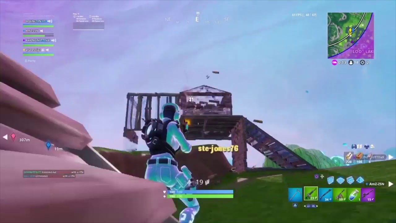 Fortnite montage // night core lalala remix // speed gang something borrowed