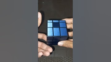 Unboxing Qiyi 3x3 Mirror Cube Blue Color 😍 #shorts #rubikscube