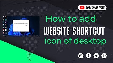 How to add any website shortcut icon to your desktop using a screenreader. in Bangla