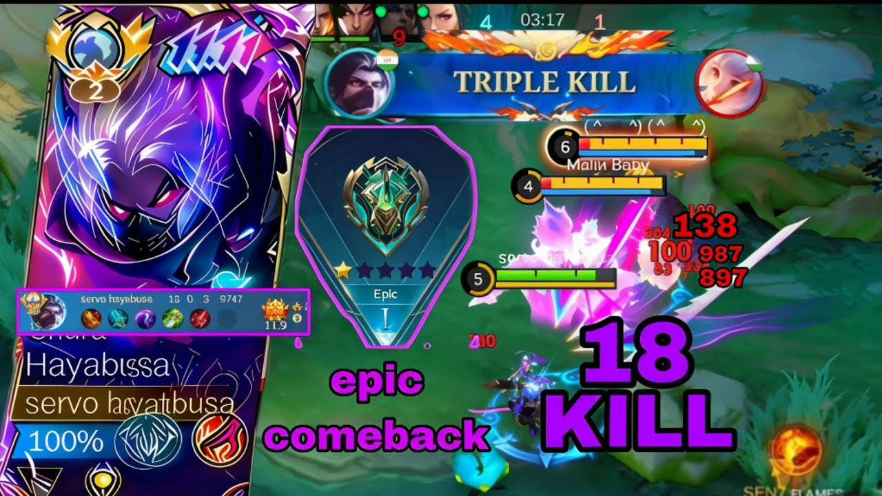 HAYABUSA EPIC COMEBACK GAMEPLAY☠️