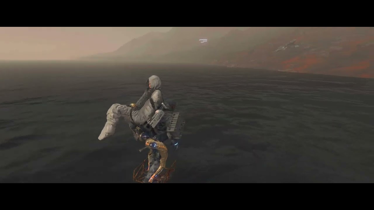 Don't use the Floating Carrier to cross Crater Lake - Death Stranding (Director's Cut)