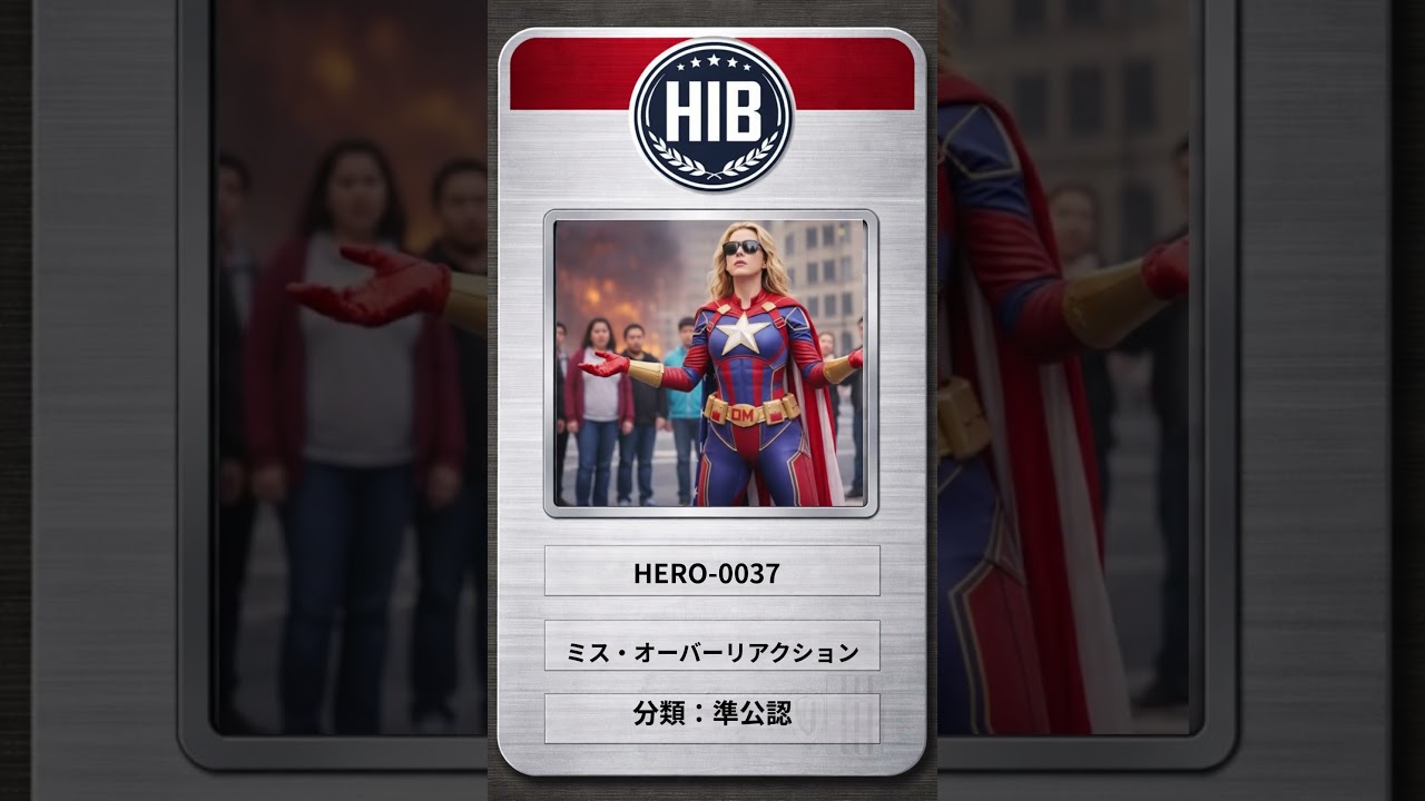 60秒で登録完了｜ミス・オーバーリアクション【ヒーロー案内所】