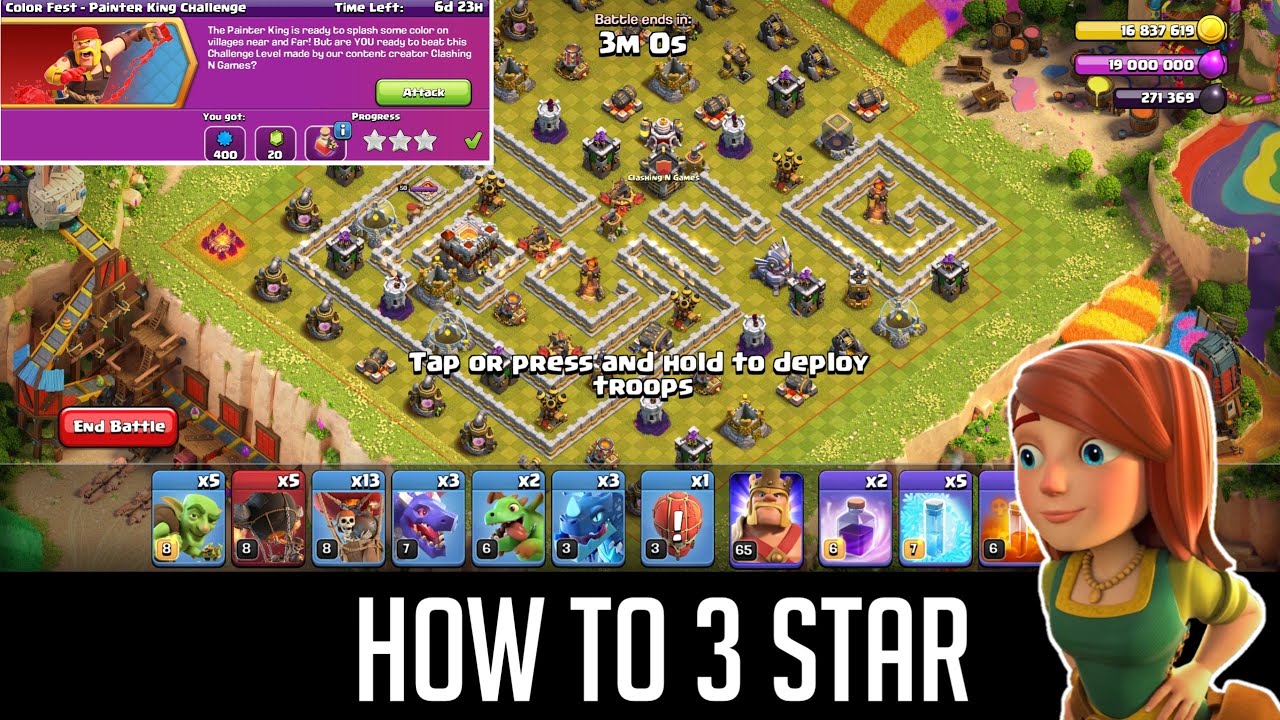 How to 3 Star color fest- painter king challenge|Coccolor fest-painter king Challenge|neweventattack