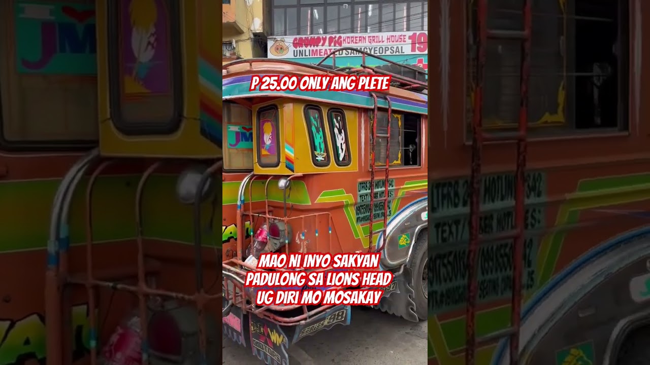 Transportation from Baguio City Proper to Lions Head for only 25 pesos 