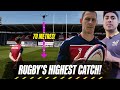 Liam Williams & Malakai Fekitoa attempt the WORLD’S HIGHEST CATCH!  | Ultimate Rugby Challenge