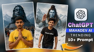 Mahadev Ai Photo Editing On chatGPT | Ai Photo Generate | Saavn Bolenath Photo Editing | Prompt Edit