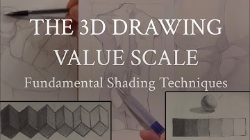 The 3-Dimensional Drawing Value Scale: Fundamental Shading Techniques (Tutorial For Beginners)