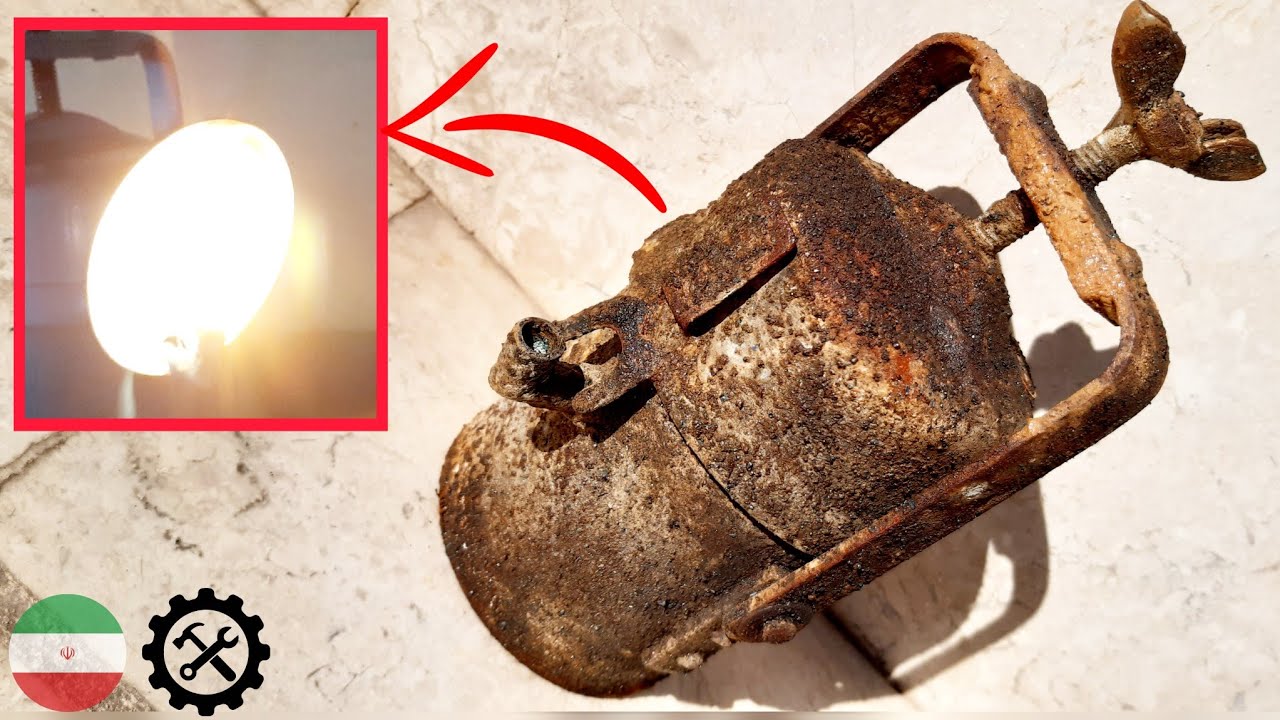 Restoration of an old miner carbide lamp