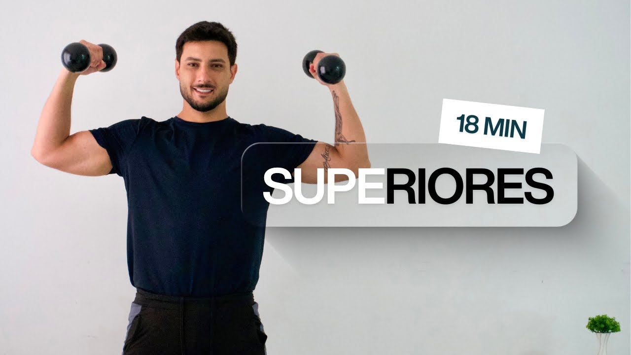 Treino de SUPERIORES COMPLETO em casa COM PESOS | MUSCULAÇÃO EM CASA | 18 MIN