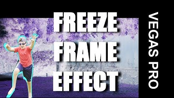 The Moving Freeze Frame Effect in Vegas Pro