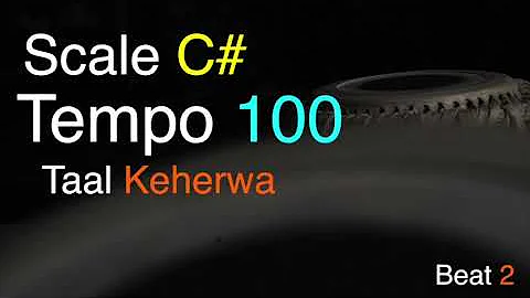 Band Keherwa | Taal 02 | Scale C# | Tempo 100 | Keharwa Taal | Tabla Loop | Tabla For Practice vocal