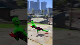 Spiderman jumping from high clif &amp; funny moments