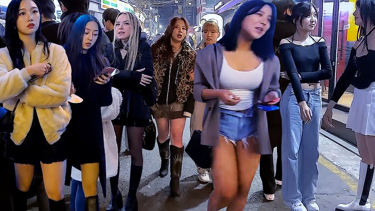 [4K SEOUL STREETS 🔥🔥🔥] 새벽 3시경에도 홍대 클럽 거리의 에너지는 활활 타오르네요 🔥🔥🔥 # HONGDAE # SEOUL # KOREA # TRIP