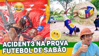 MURALHA SE M4CHUCA COM BOLA DE AREIA EM FUTEBOL DE SABÃO | SEM LIMITE screenshot 4